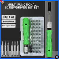 Mini 32-in-1 Precision Screwdriver Set Magnetic Bits Repair Tool Kit Screwdriver Bit Set Phone Mobile IPad Camera Maintenance