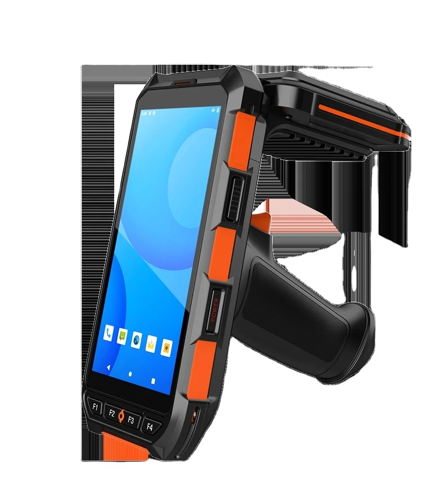 Lector RFID NFC Industrial de alta velocidad, escaneo de código de barras 2D, procesador octa-core ABS 860-960MHz, lectores de tarjetas de Control de acceso