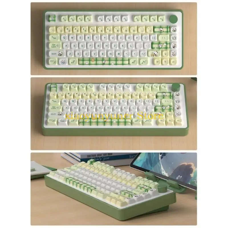 

P9JB Durable and Comfortable Keycaps MOTProfile Keys Caps Elevates Typing Experience