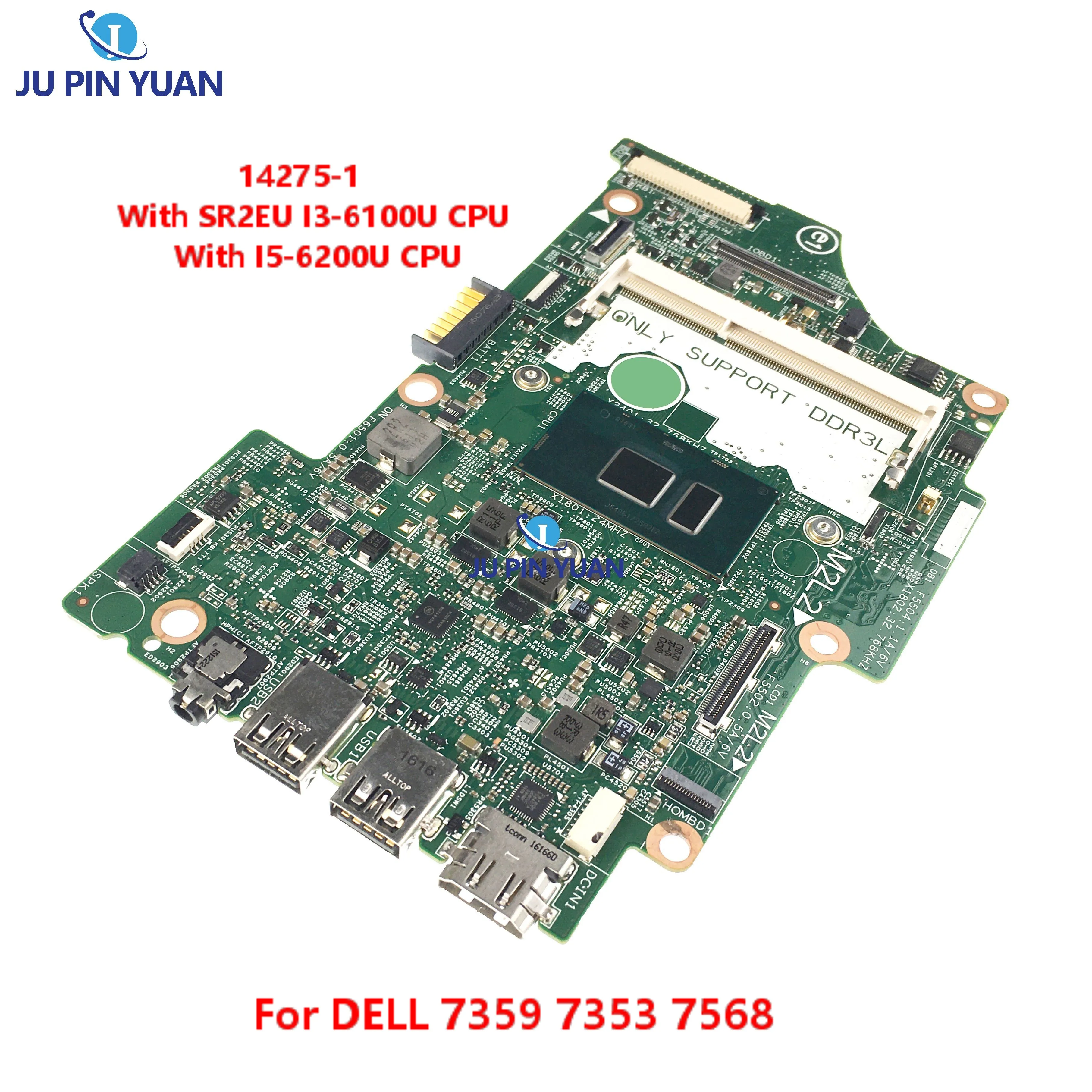 CN-09GH9H 09GH9H 9GH9H 14275-1 Avec I5 i3 CPU DDR3 Pour Dell Inspiron 7353 7100 100% Entièrement Testé OK359 7568 Ordinateur Portable Carte Mère