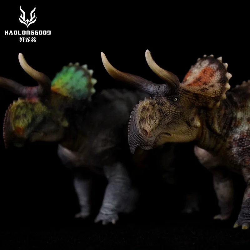 Genuine Haolonggood Pteroceratops Action Figure 1:35 Scale Jurassic Dinosaur Model Collectible Trendy Toy For Children Gifts