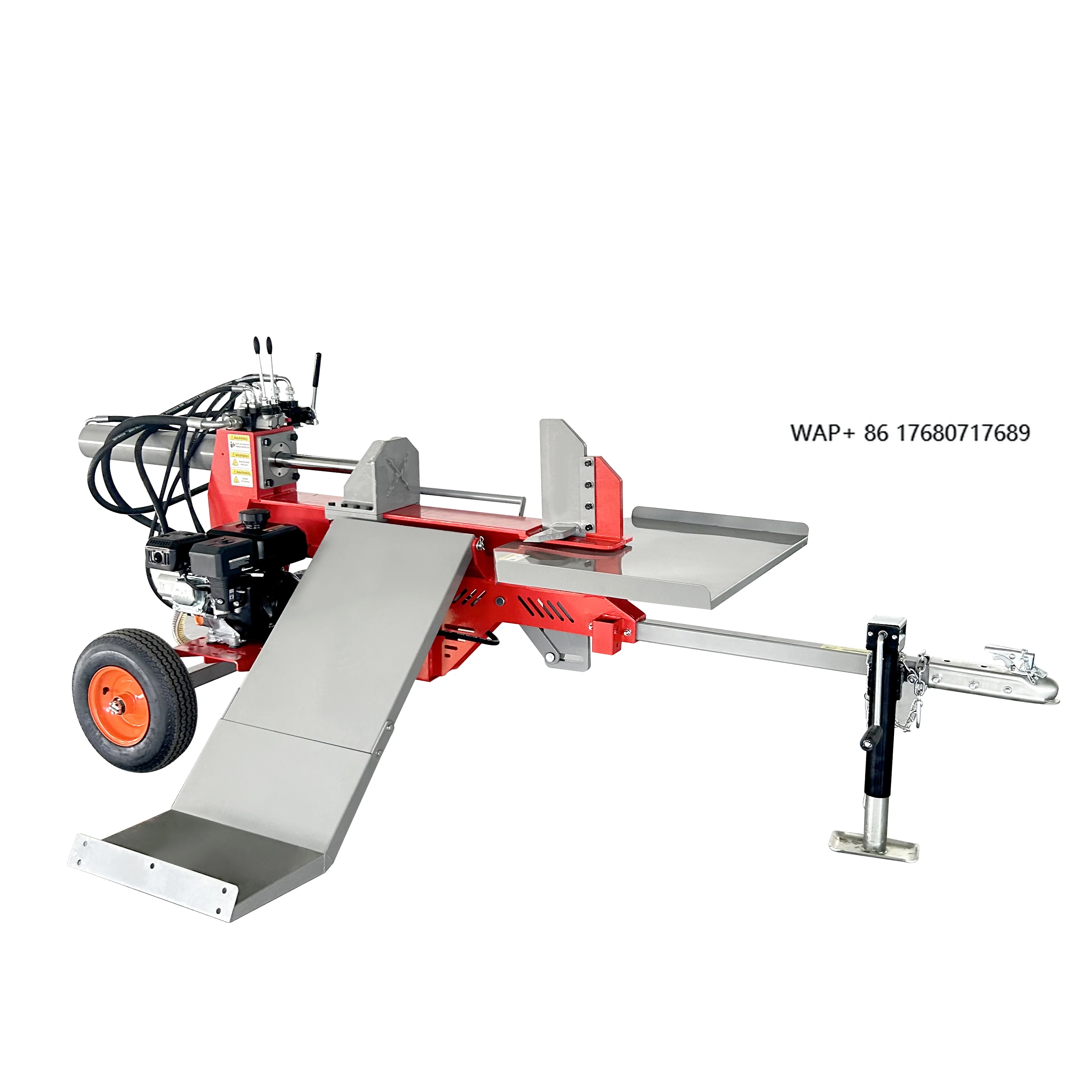 Woer 35ton Small Quick Log Wood Cutter China Wholesale Firewood Processor Splitter with Lift Forestry Machinery