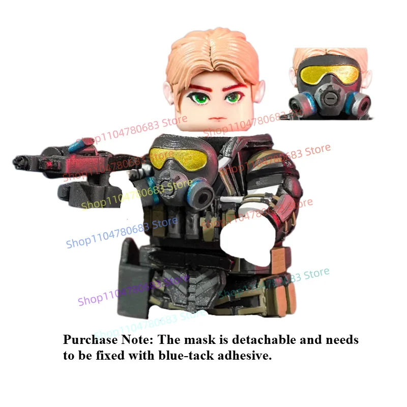 MOC New Mini‑Figure Military Battlefield Liquid Nitrogen Tactical Character Toy Model Ornament Holiday Gift