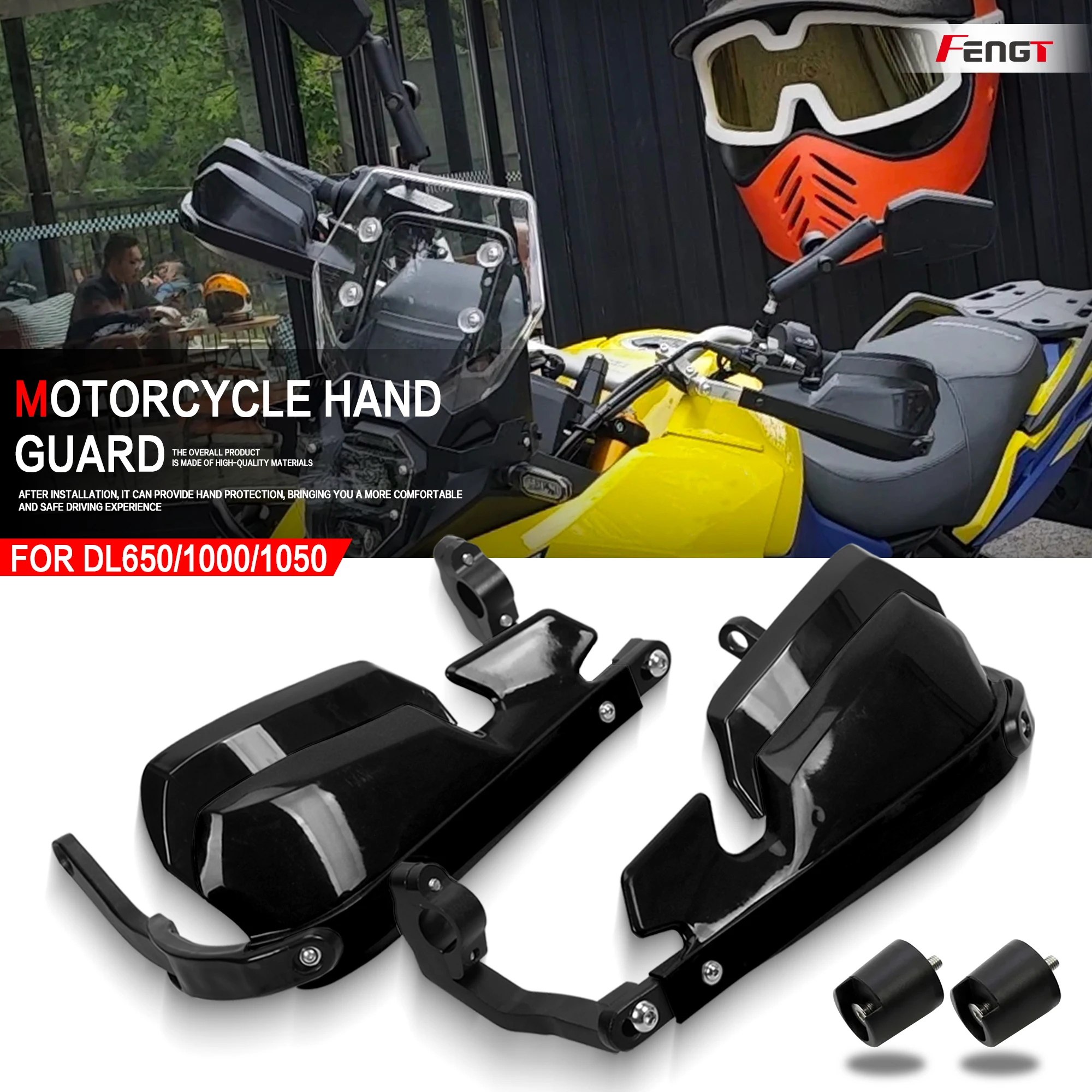 

For Suzuki V-Strom DL1000 DL650 XT DL1050 Motorcycle New Aluminum Handguard Shield Handle Guard Protector Windshield