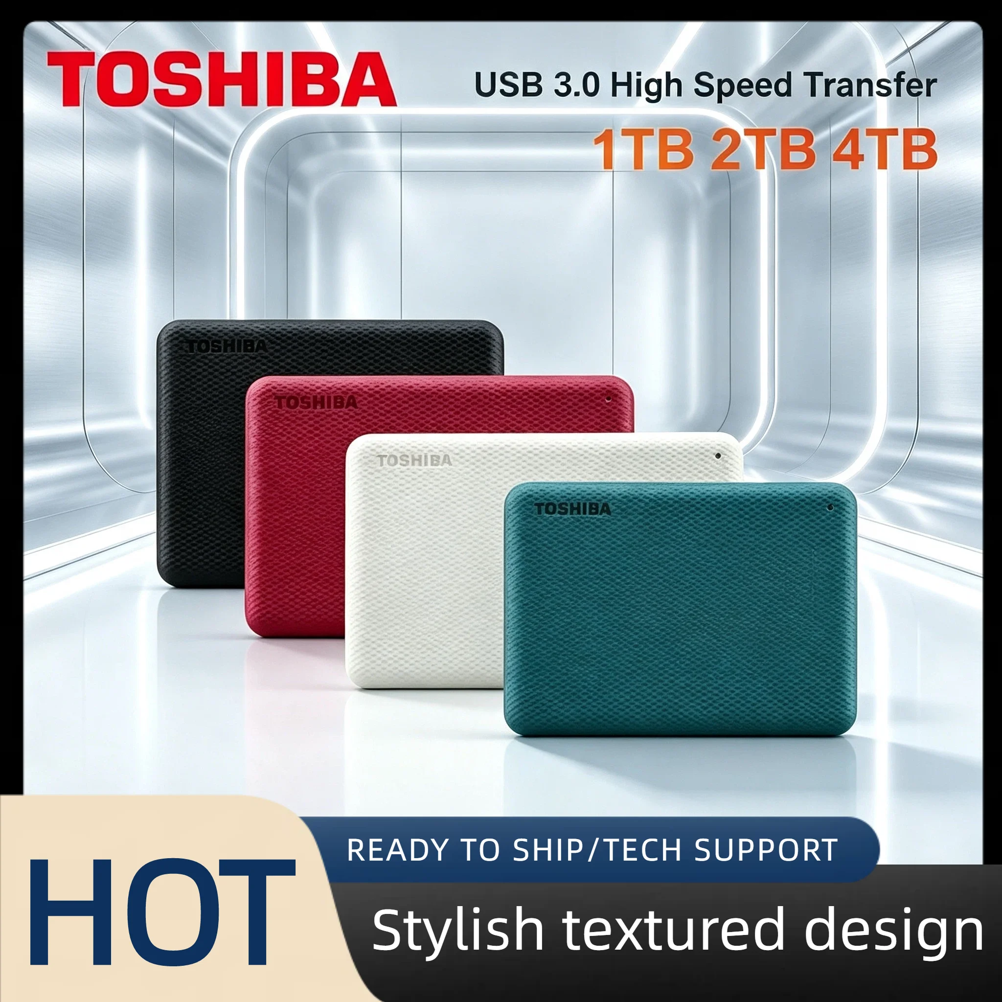 Toshiba Canvio Advanced V10 Portable External Hard Drive 4TB 2TB 1TB USB 3 0 2 5 Inch for Laptop PC Mac Xbox One Backup Storage