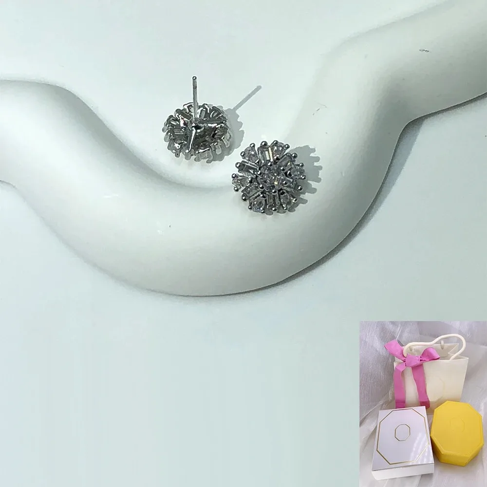 

2024 New White Snowflake Earrings Exquisite Women's Accessories Jewelry Romantic Birthday Gift
