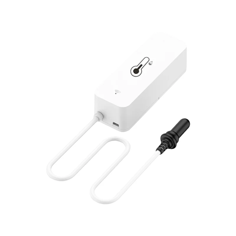A92Z Tuya Wifi Temperature Humidity Sensor With External Probe Wireless Monitoring Via App For Freezer Fish Tank Compatibility
