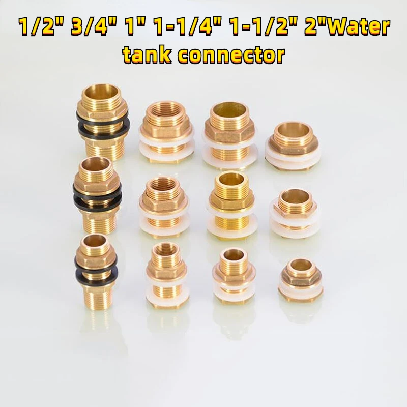 

1/2" 3/4" 1" 1-1/4" 1-1/2" 2"Water Tank Connector Internal and External Wire Water Pipe Fittings of Water Tower Adapter