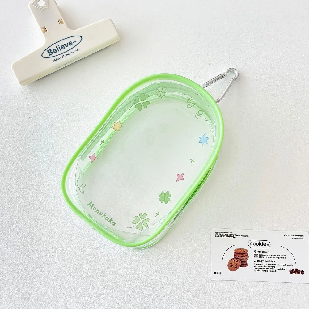 

Cartoon Design 10cm Transparent Doll Bag Clear Display Doll Storage Bag Zipper PVC Outdoor Doll Display Bag Doll Accessories