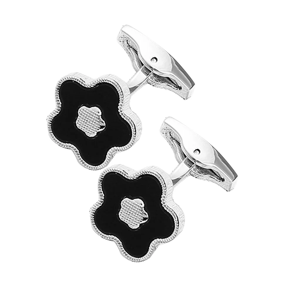 

Flower Cufflinks Metal Tuxedo Studs Buttons Business Suit Jewelry Wedding Accessories Mens Shirt Sleeve Link Elegant Gift Ideas