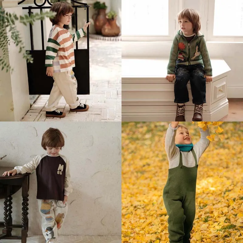 

PER-SALE 2025 Autumn Baby Girls Shirts Boys Pants Baby Homewear Baby Boy Sweaters and Pants Set Kids Print Shirts Cardigan Suit