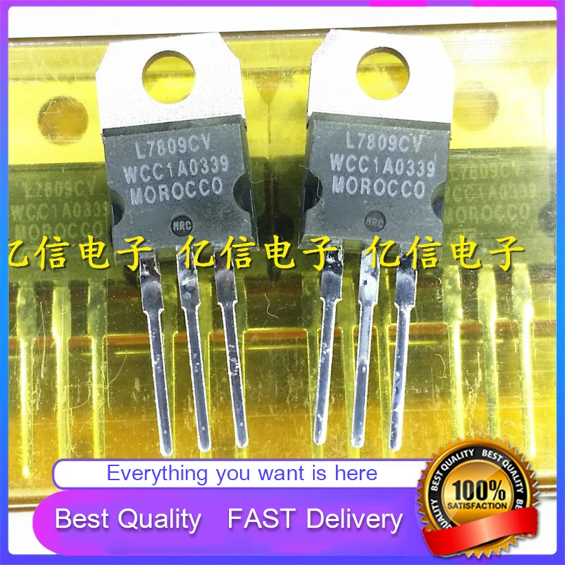 10Pcs/Lot New Original L7809CV L7809 TRIPLE-TERMINAL Voltage-Regulator TUBE TO-220 DIRECT PLUG Good Quality  In Stock