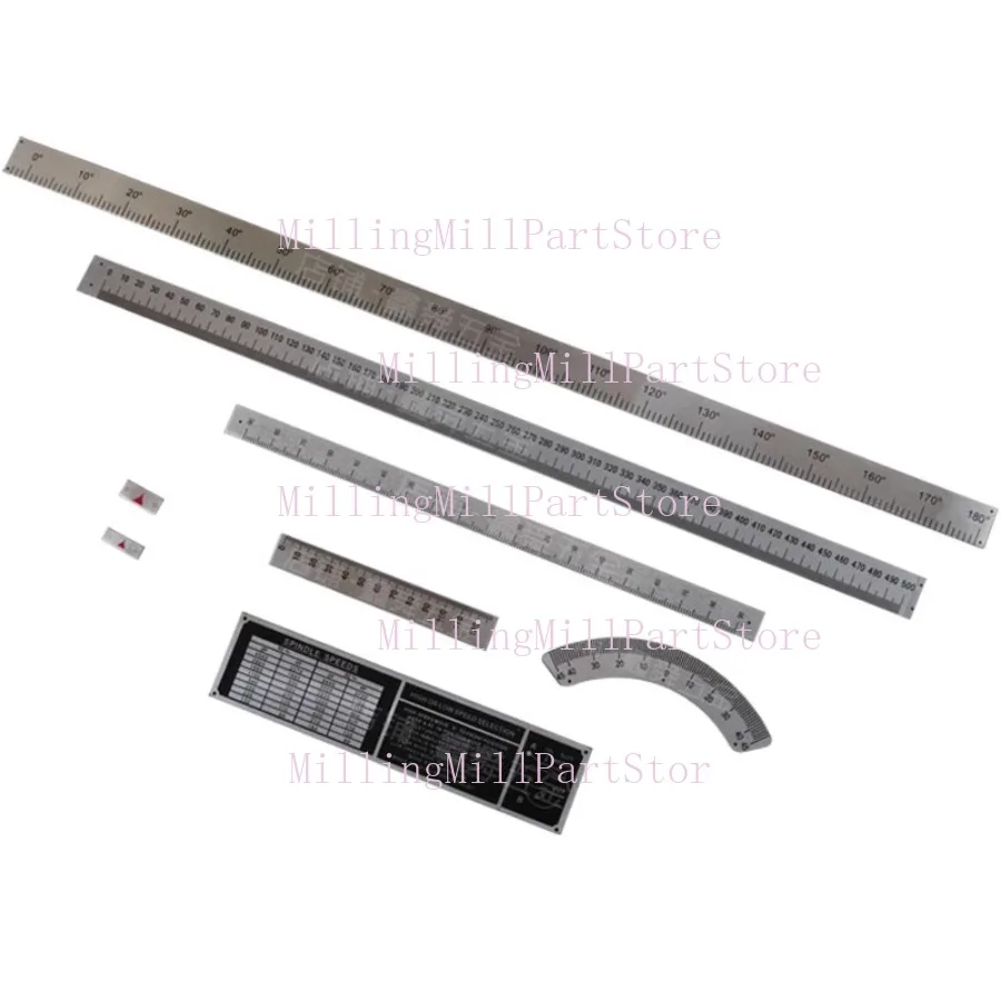 1PC CNC สําหรับ Bridgeport B159 C3 C15 C141 C145 A38 A70 A85 B194 B195 ไม้บรรทัดด้านในมุมไม้บรรทัดป้อมปืนเครื่องกัด