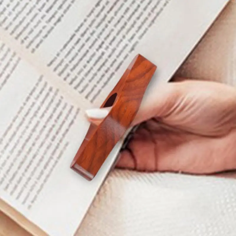 الإبهام كتاب صفحة حامل خشبي الإبهام المرجعية الإبهام حلقة حامل الصفحة الإبهام حامل كتب لمحبي القراءة أدوات المساعدة في القراءة
