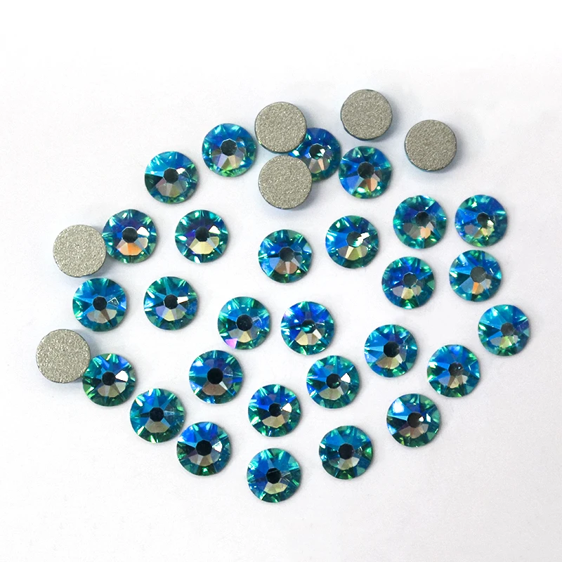 5A QualityColors ab 2088 cut flat back Non hotfix rhinestones 8 big 8 small facets glue on crystal strass for nail art or weddi
