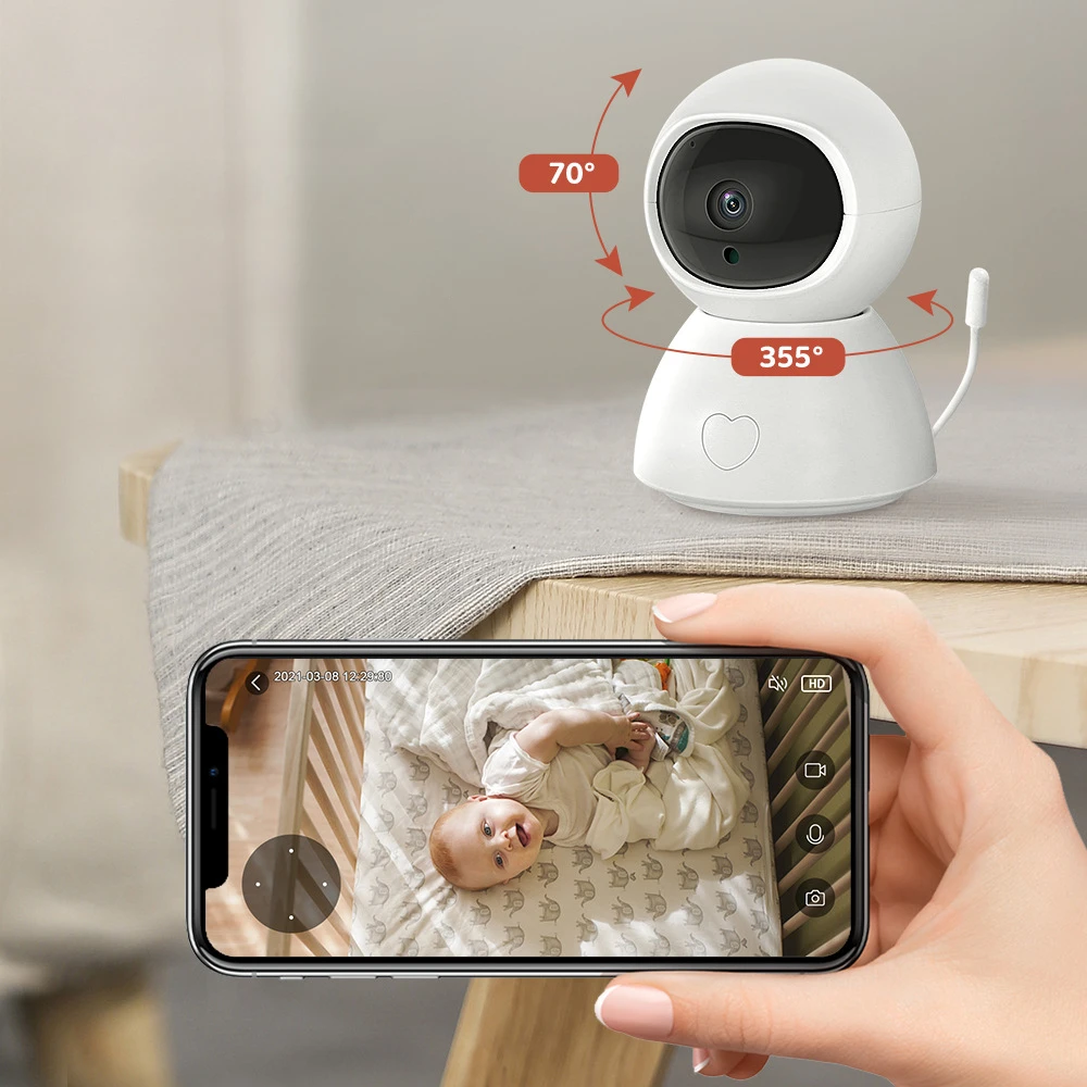 Manufacturer's private model TUYA monitoring camera, wireless wifi baby monitor, 1080P high-definition baby monitoring