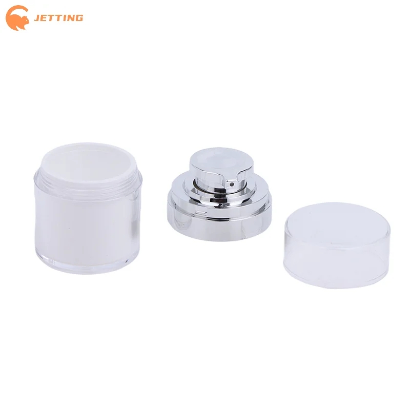 Refillable Vacuum Bottle 15/30/50/100ML Travel Cream Lotion Cosmetic Container with Pump Moisturizer Empty Jar for Personal Care