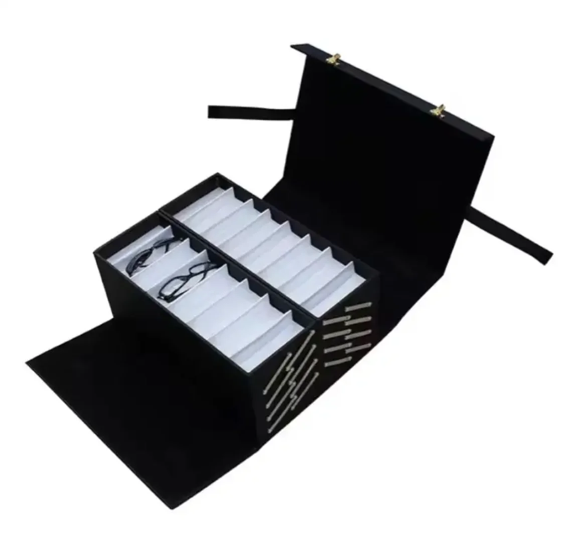 

Профессиональный презентационный чемодан для инструментов оптических очков