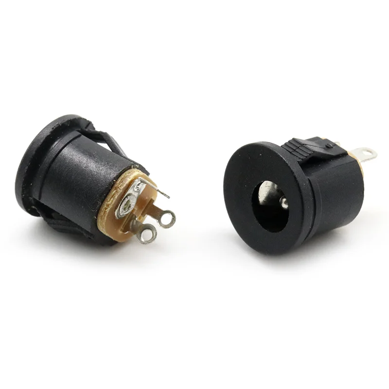 DC022K 5.5*2.1 Bayonet Mount DC Socket Snap Round DC Power Socket Charging Interface