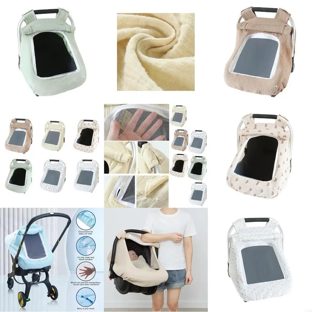 

Хлопковая ветрозащитная корзина для переноски с дышащим окном для младенцев Baby L8RB