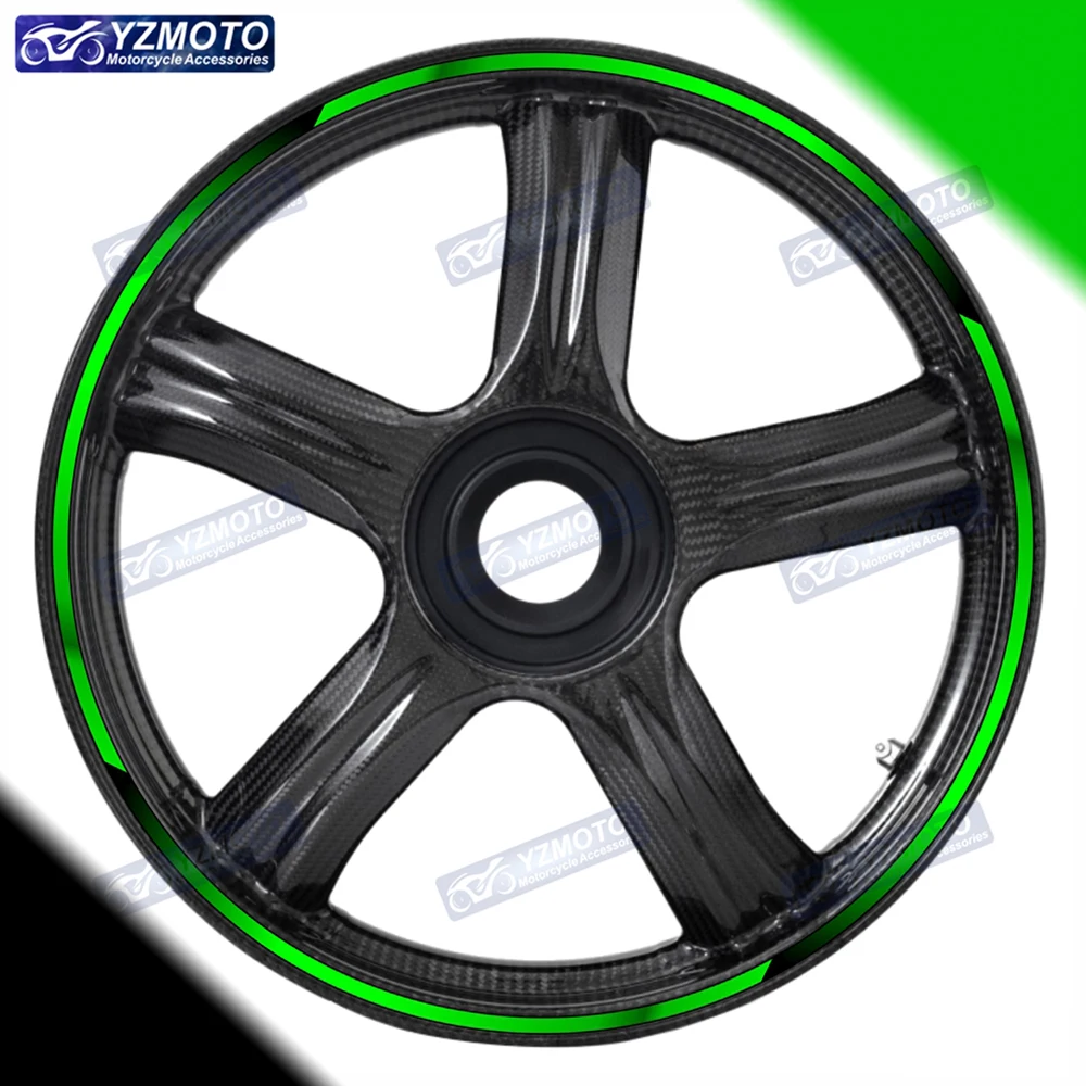 

Для мотоцикла NINJA 400 300 250 ZX 6R 10R 25R 17-дюймовая наклейка на переднюю и заднюю ступицу колеса, светоотражающие декоративные наклейки на обод