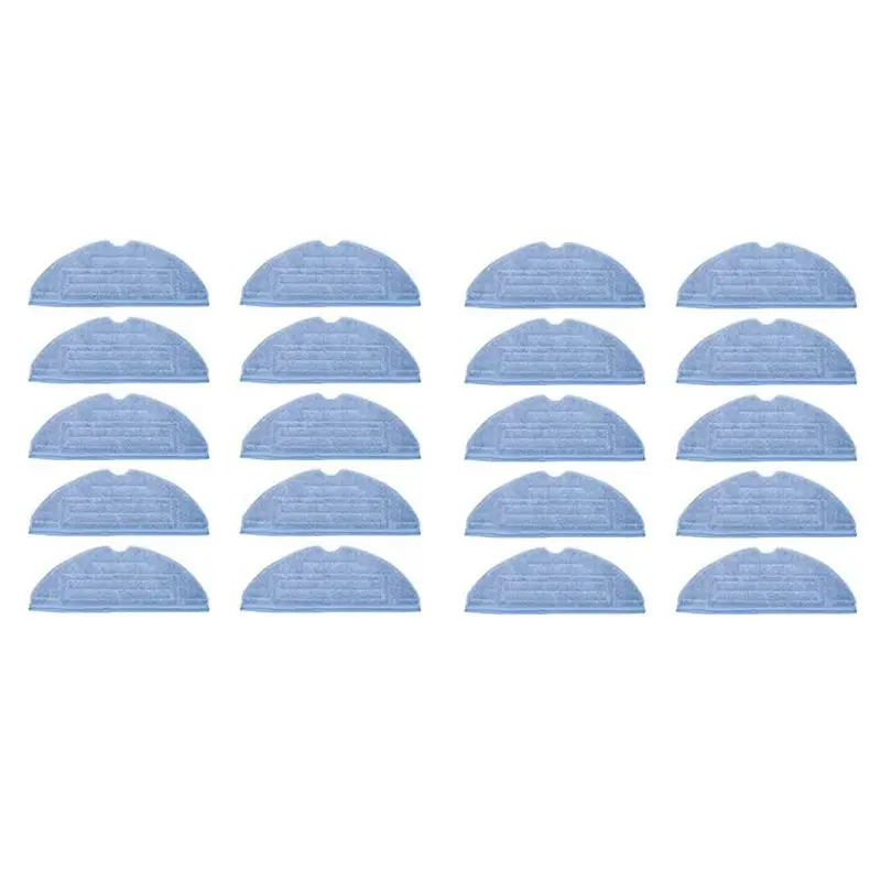 A98E-20 Pcs Mop Cloth Pads Replacement For Roborock S7 T7S T7 Plus Vacuum Cleaner Parts Microfiber Soft Pad