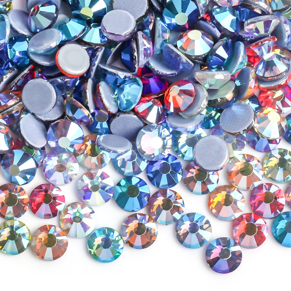 10Gram Mix Size Colors Crystal AB DMC Hot Fix  Iron On Rhinestones Sewing & Fabric Decoration