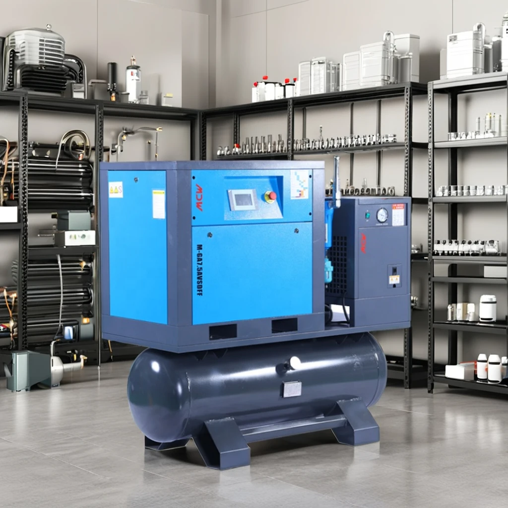 

Three Phase Pm Vsd Screw Air Compressor 220/380v 50hz 60hz 7.5 Kw 10hp 4 In 1 Air Compressor Portable With CE
