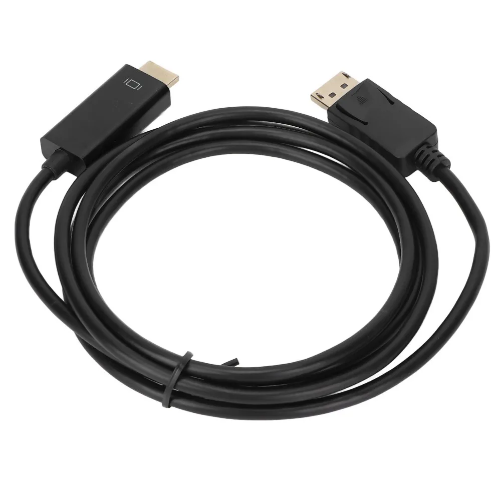4K30HZ/1080P DisplayPort to HD Multimedia Interface Adapter 1.8m/5.9ft DP Male to HD Male Cable DP to HD Cable TV Connection
