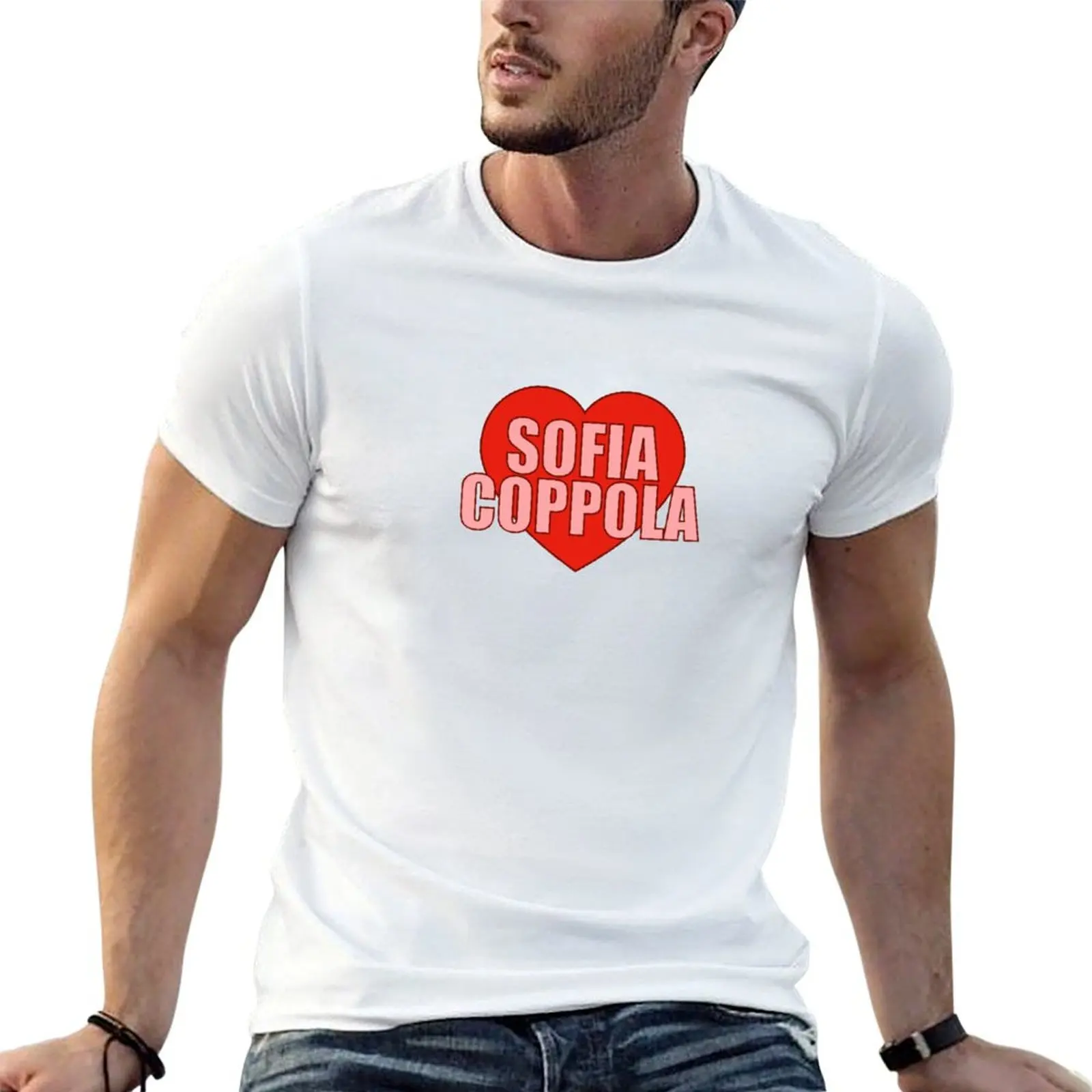 

Sofia Coppola Heart T-Shirt cotton t shirt man anime tshirt g man t shirts for men T-shirt