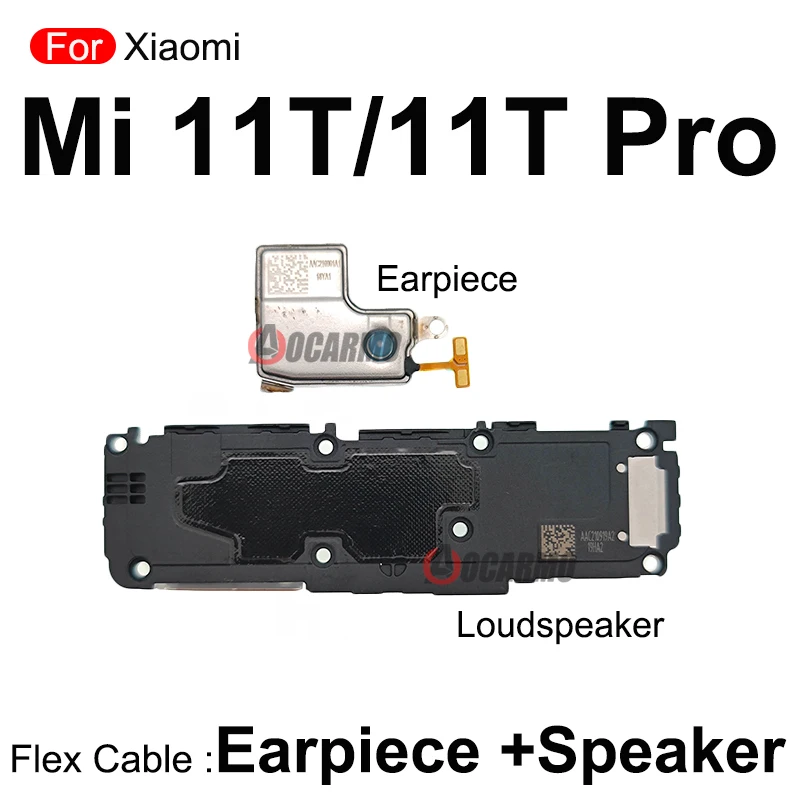 Top Ear Speaker Earpiece And Bottom Loudspeaker Buzzer Ring Replacement Repair Parts For Xiaomi 11T Pro Mi 11t