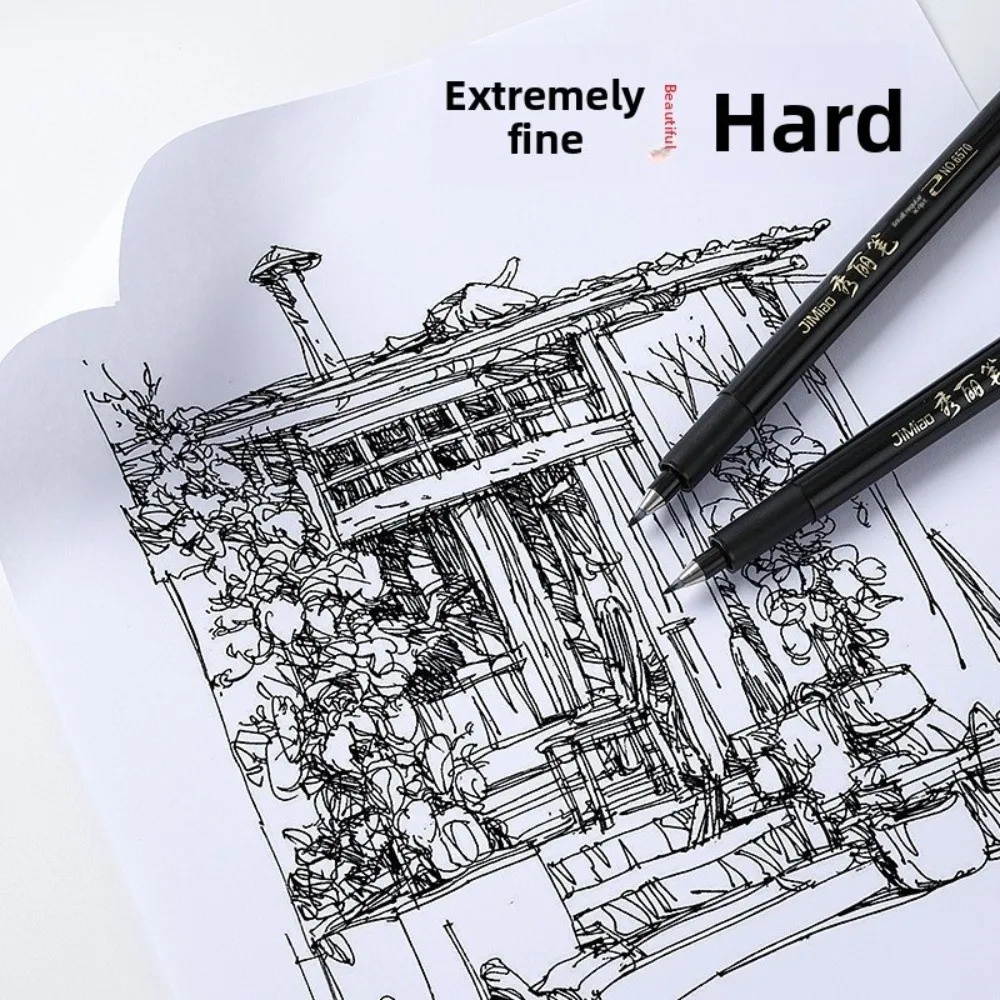 

4 шт., набор кистей для каллиграфии, обычный сценарий, письменные принадлежности, школьные принадлежности, кисть, ручка в стиле надмбовика