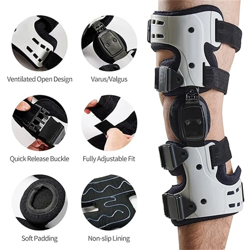 Joelheira de descarga, joelheira de descarga medial para alívio da dor da artrite, osteoartrite, osso no dor nas articulações do joelho
