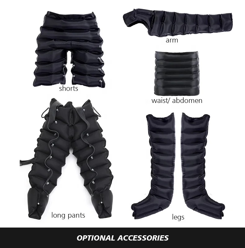 Innovative Sequential Compression Pressotherapy Massage System, Ultimate em Body Contouring e Wellness, 8 Chamber