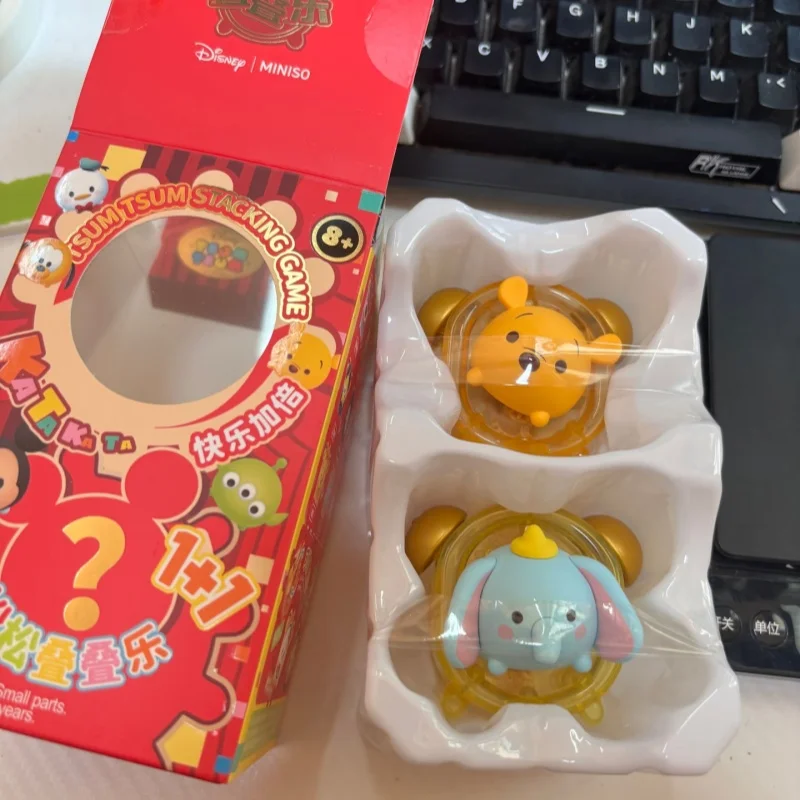 

Очаровательный Disney Tsum Tsum Stacking Game Series Blind Box Stitch Winnie, модная коробка-сюрприз, детский подарок, милая коллекционная фигурка
