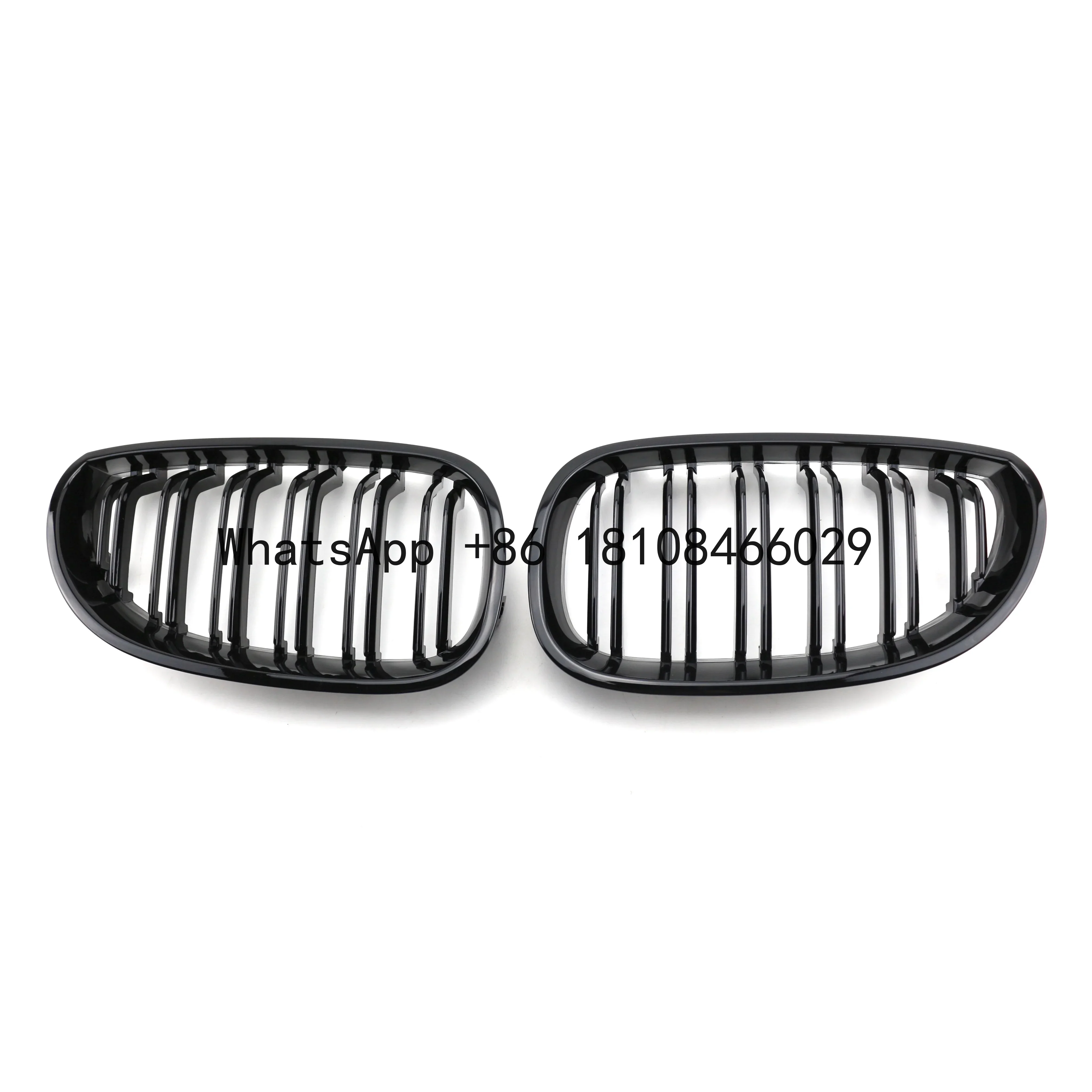 Auto Parts Manufacturer 2004-2009 ABS Gloss Black Double Slat Car Grills Front Grill Custom Front Grille For BMW E60 E61 M5