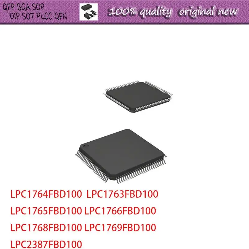 NEW  1PCS/LOT   LPC1764FBD100  LPC1763FBD100 LPC1765FBD100 LPC1766FBD100  LPC1769FBD100 LPC2387FBD100 LQFP-100