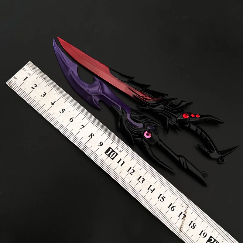 Épées Miyamoto Musashi 18cm/7,09 pouces, modèle d'armes, oeil de démon, affichage de bureau, Collection d'ornements, cadeau d'anniversaire pour garçon, jouets