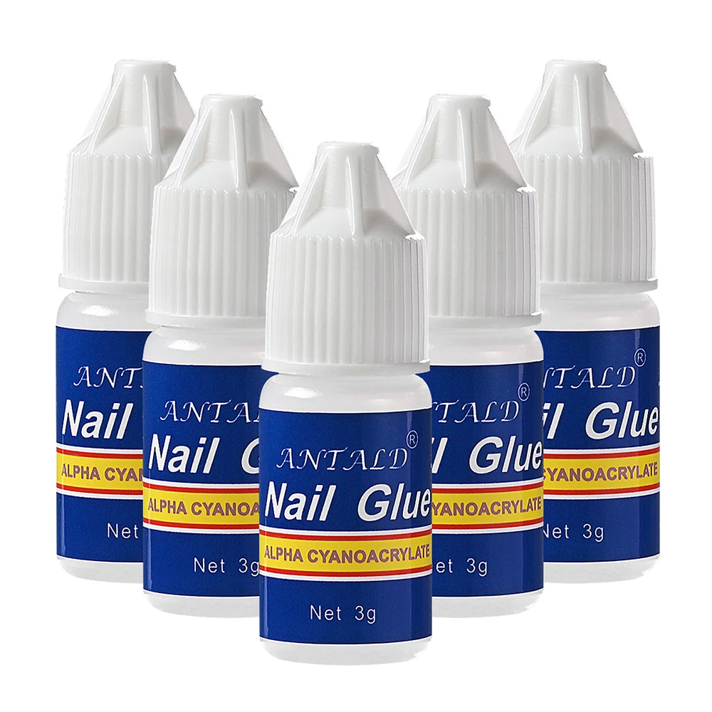 5/10pcs Fast-Dry Nail Glue Quick Super Strong Acrylic Tips & Rhinestone Professional Nail Bond Glue Manicure Supplies For Salon