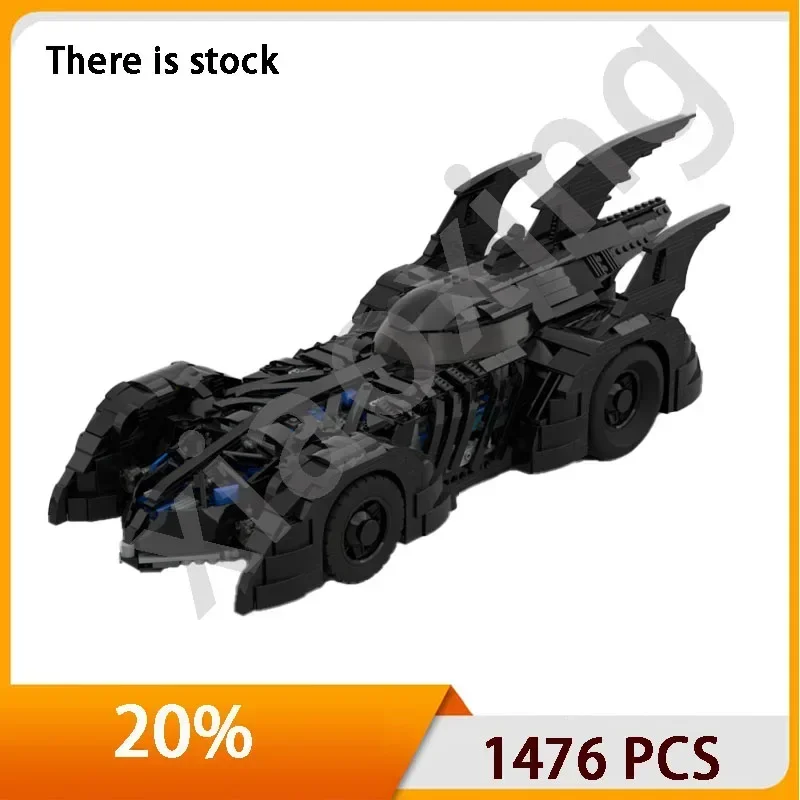 MOC-130113 Voorraad Bouwstenen Beroemde Films Super Auto Model Tuimelt 1989 Batmobile 76139 Bouwstenen Speelgoed Kids Cadeau