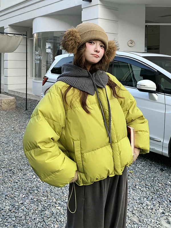 Chaqueta de Plumón Desmontable con Capucha para Mujer, Chaqueta de Invierno 2025, Nueva Moda, Antienvejecimiento, Ropa Exterior