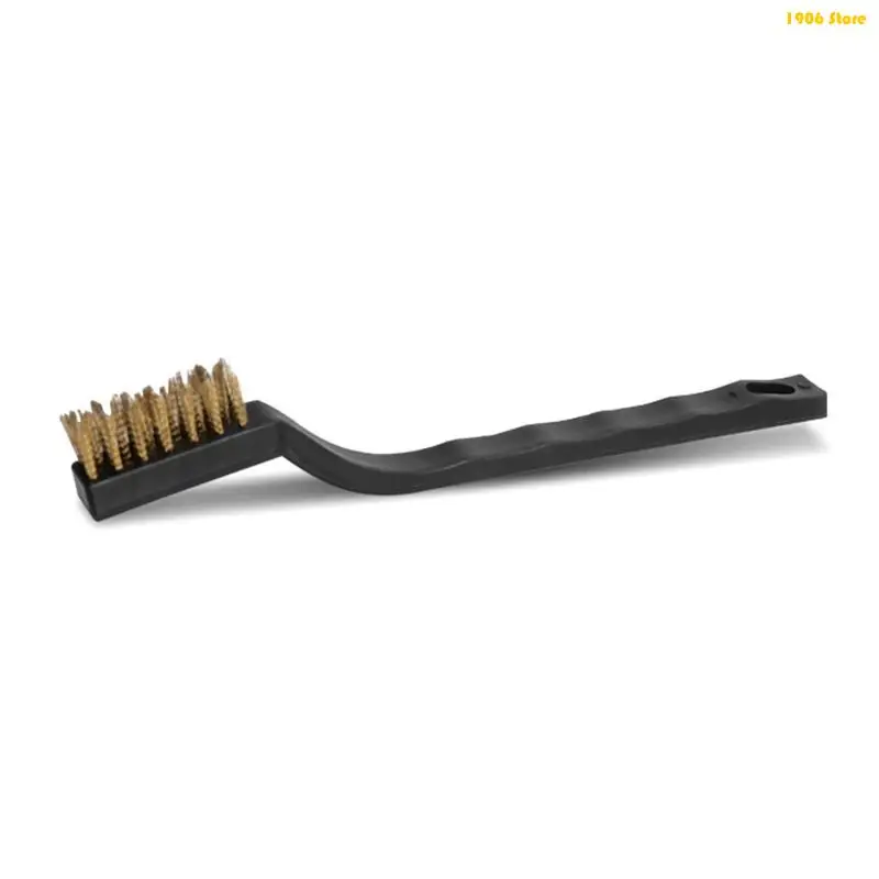 U1JB Curved Handle Metal Wire Brush Scratch Brush for Rust Removal Dirt Paint
