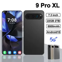 Brand New 9 Pro XL Smartphone 7.3inch HD 22GB+2TB Android15 Cell Phone 72+108MP Dual SIM 5G Mobile Phones 8800mAh Unlocked