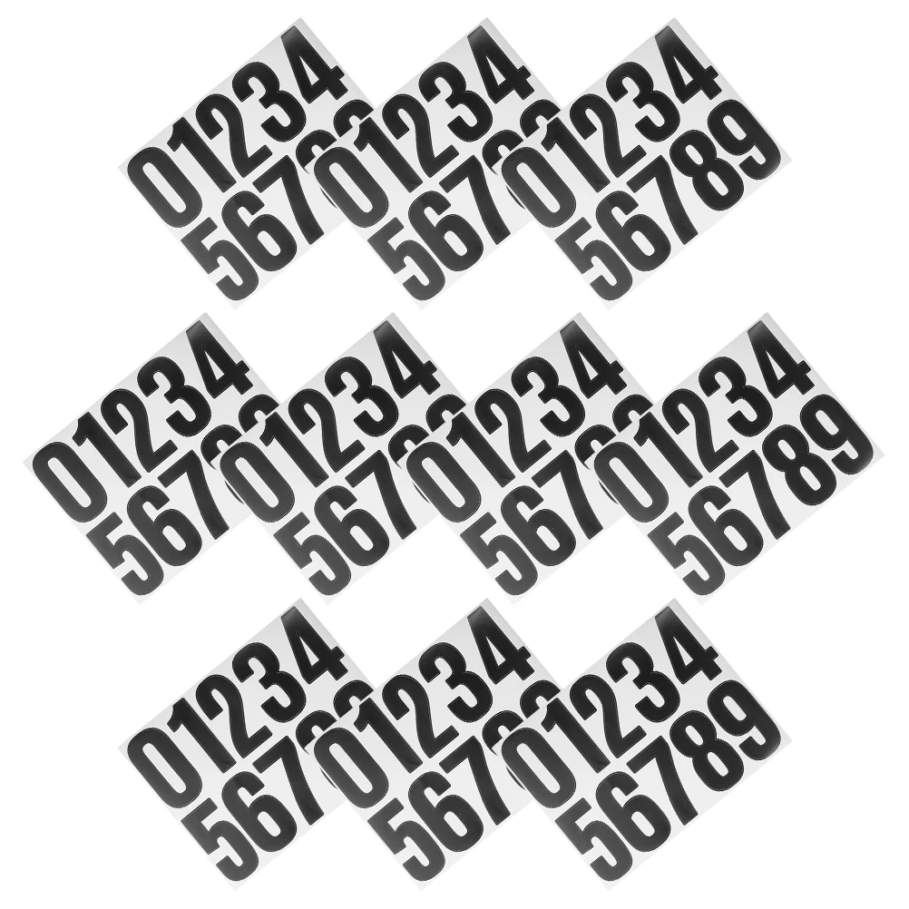 

Digital Mailbox Stickers 4 Inches Waterproof Self Adhesive House Numbers Plaques Trash Can Clear Optimal Size Outdoor