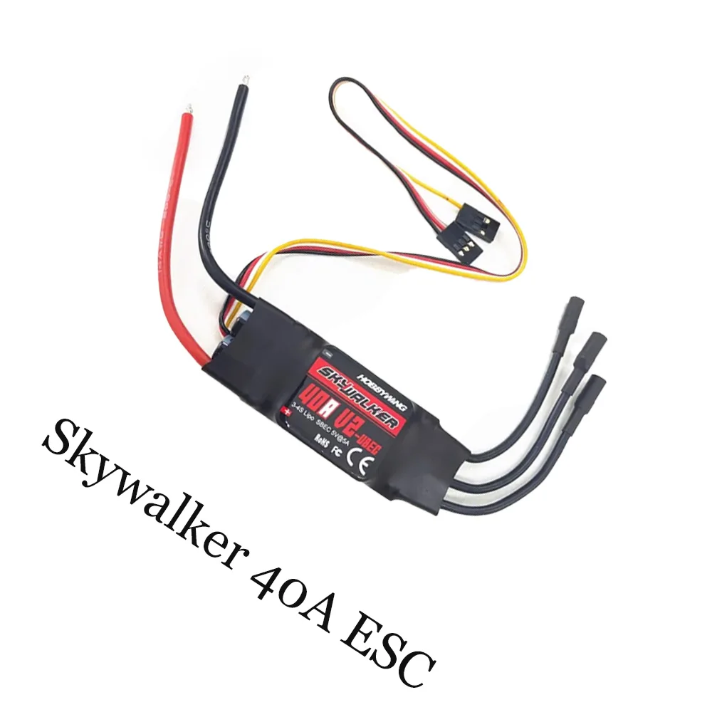 A Hobbywing Skywalker 40A 50A 60A 80A 15A 20A 30A ESC Speed Controller For RC Airplanes Helicopter Quadcopter