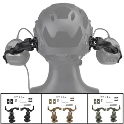 Shooting Headset Bracket Kit Multi-angle Rotation Helmet Rail Adapter Fit OPS Core ARC and Team Wendy Rail Headphone Mount