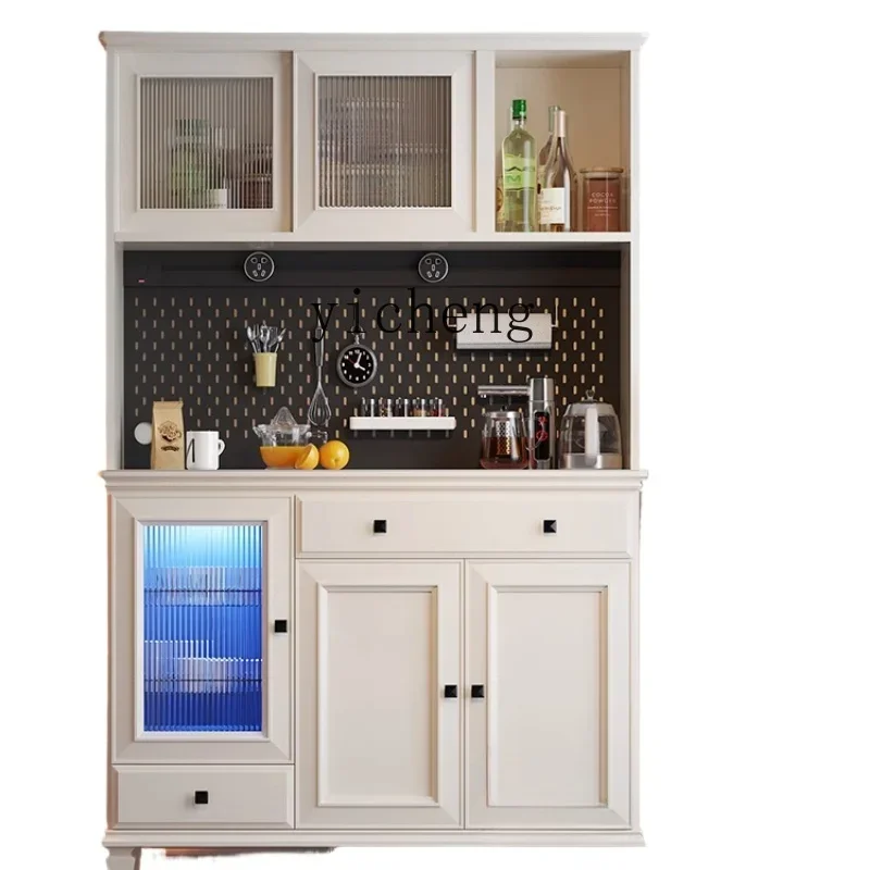 

zzz ZF Simple Solid Wood Wire-Wrap Board Sideboard Wine Cabinet Wall Light Luxury Home