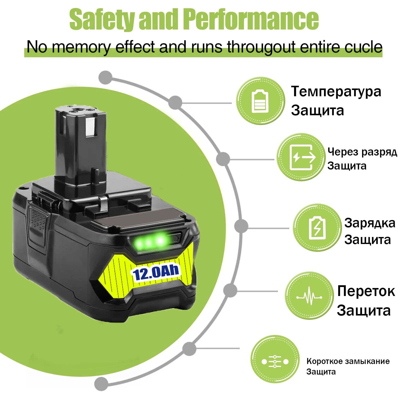 12Ah لبطارية RYOBI 18 فولت P108 18 فولت One + Plus بطارية 18 فولت أدوات كهربائية ليثيوم أيون P104 P107 RB18L50 RB18L20 P108 #3