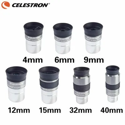 Celestron omni 4mm 6mm 9mm 12mm 15mm 32mm 40mm and 2x eyepiece and Barlow Lens Fully Multi-Coated Metal Astronomy Telescope