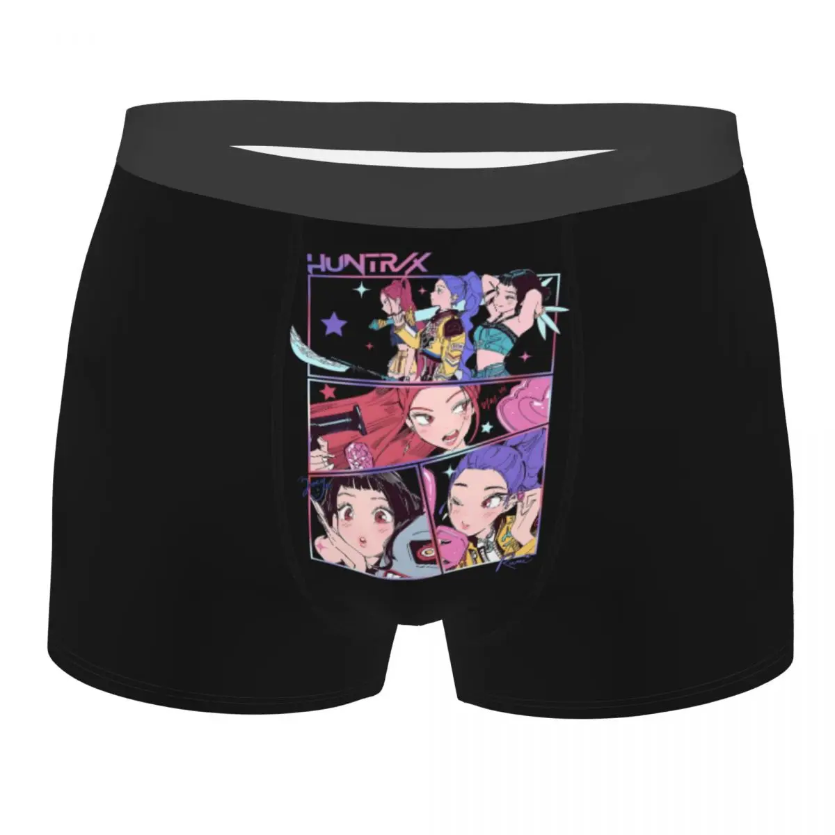 

Custom Anime K-Pop Demon Hunters Underwear Men Breathable Boxer Briefs Shorts Panties Soft Underpants For Male